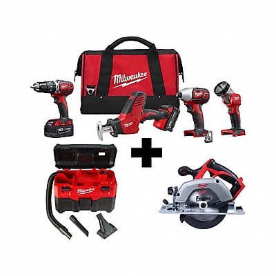 M18 4PC Combo Kit M18 Vac M18 Circ Saw