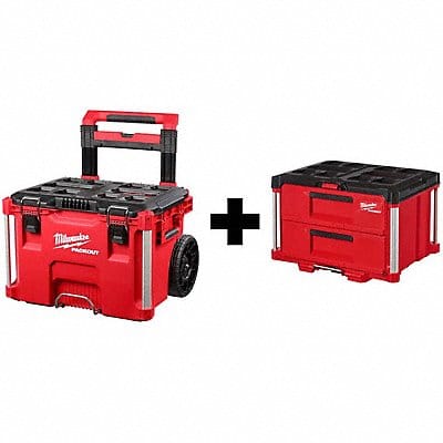 Rolling Tool Box + 2-Drawer Tool Box