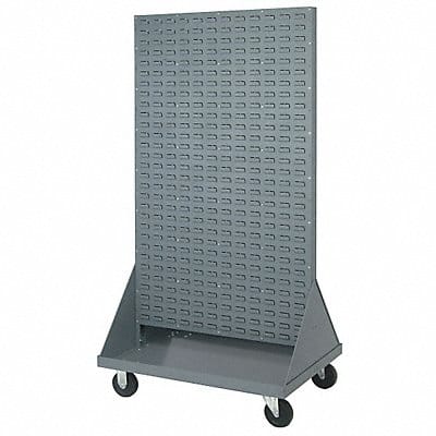 Mobile Louvered Flor Rack 25inx72inx36in