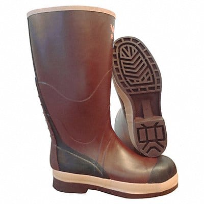 H2343 Rubber Boot Unisex 9 Knee Brown PR