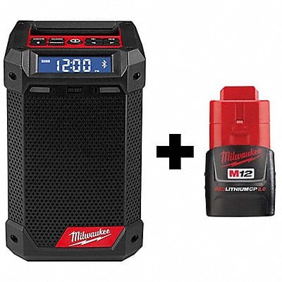 M12 Radio + Charger w M12 CP2.0 Battery