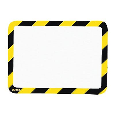 Sign Holder Yellow/Black 1/8 in H PK2