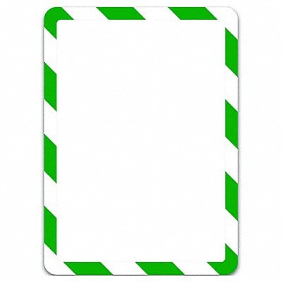 Sign Holder Green/White 1/8 in H PK2