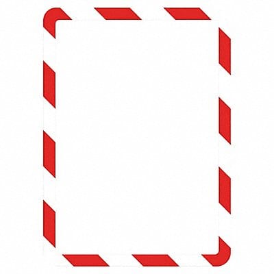 Sign Holder Red/White Magnetic PK2