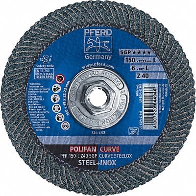 Fiber Disc 6 in Dia 5/8in Arbor 40 Grit