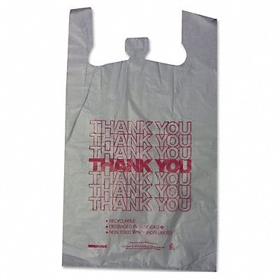 HD Shopping Bags 18x30 White PK500