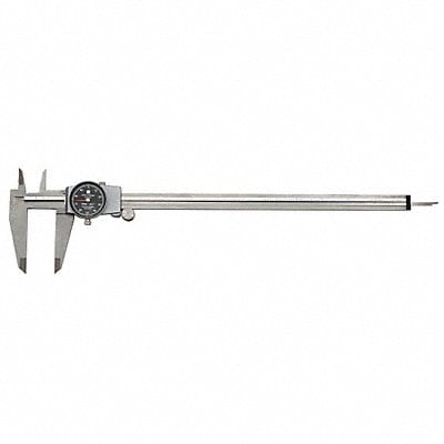 Dial Caliper Range 12 In Jaw 2.5 In