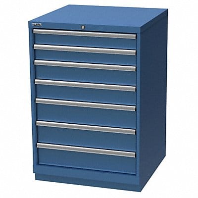 K3757 Mod Drwr Cab 41-3/4 H 7 Drwr Bright Blue