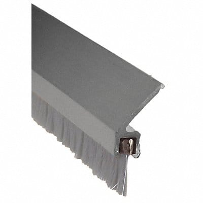 Door Frame Weatherstrip Brush 7ft L Gray