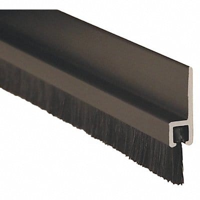 Double Door Weatherstrip Brush 7ft L Blk