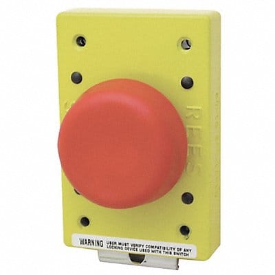 Non-Illuminated Plunger Push Button Red