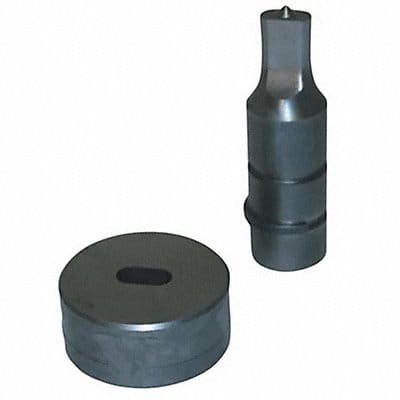 Oblong Punch and Die 1/2 x 1 Size