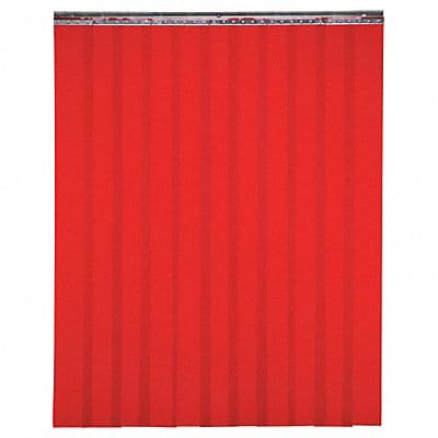 Welding Strip Curtain 7 ft H 7 ft W Red