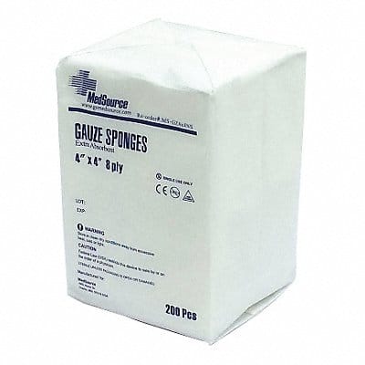 Gauze Pad Non-Sterile Cotton Whte PK4000