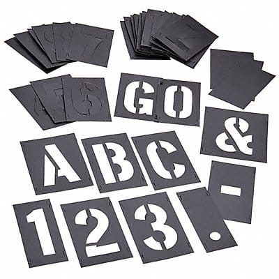 Stencil Set 3IN 46 Pieces Interlocking