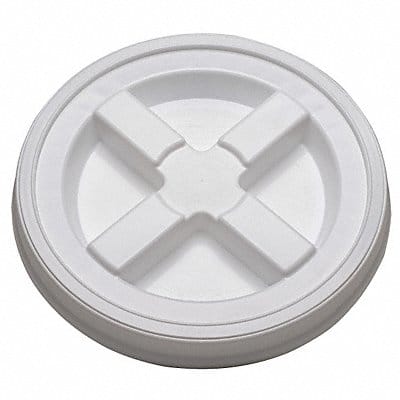 Plastic Pail Lid White HDPE