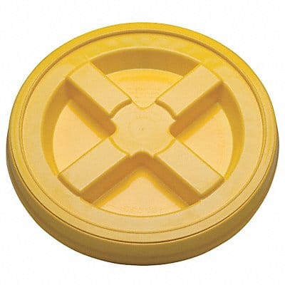 Plastic Pail Lid Yellow HDPE