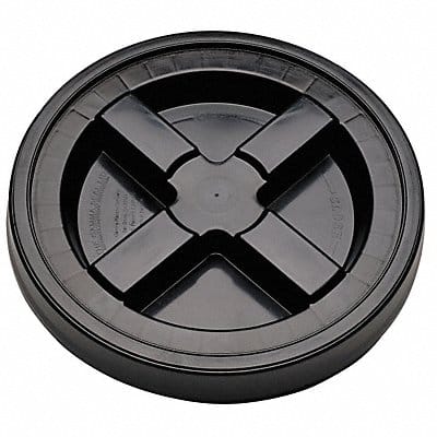 Plastic Pail Lid Black HDPE