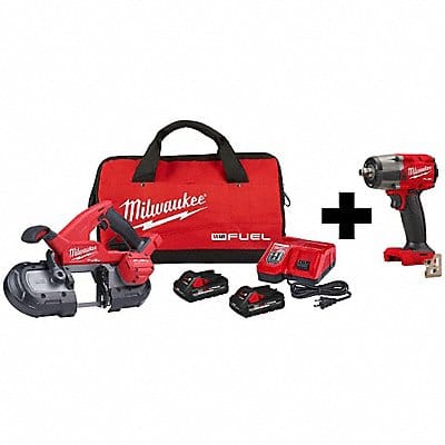 M18 Band Saw Kit and 1/2 Impact Wrench