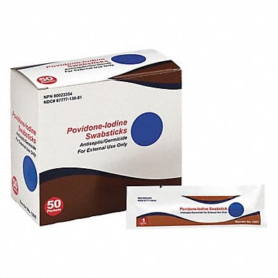 PVP Swabs Antiseptics PK50