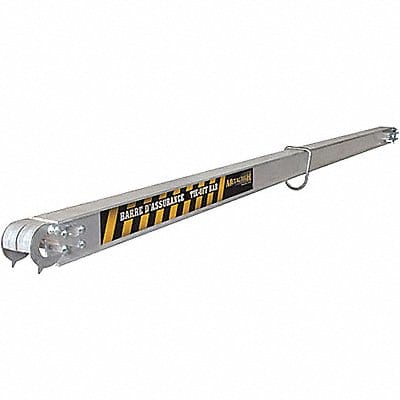 Tie-Off Bar 10-7/32 ft.L Aluminum Steel