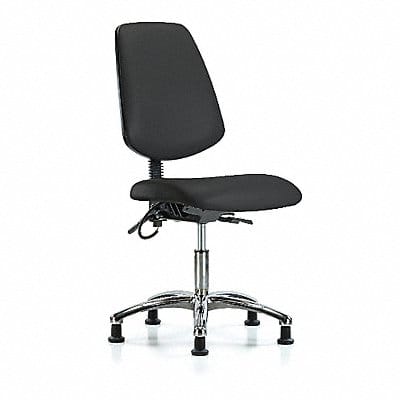 Vinyl ESD Chr Desk Md Bk Glides Blk