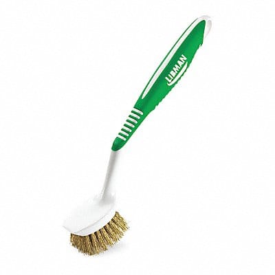 Pot Brush Brass Bristles RubberGrip PK12