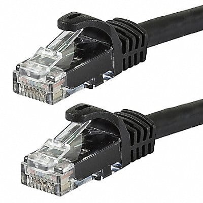 Patch Cord Cat 6 Flexboot Black 50 ft.