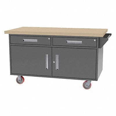 Mobile Cab Bench Butcher Block 60 W 30 D