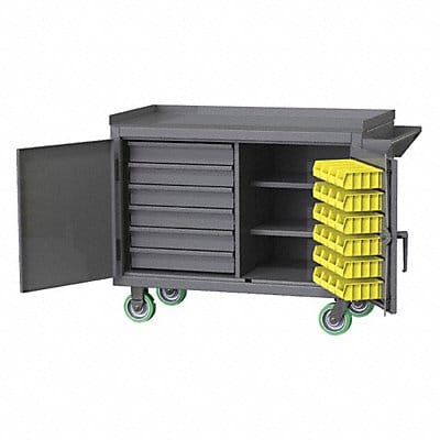 Mobile Cabinet Bench Steel 36 W 24 D