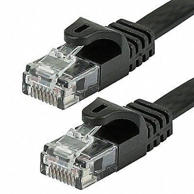 Patch Cord Cat 5e Flexboot Black 1.0 ft.