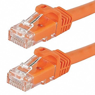 Patch Cord Cat 6 Flexboot Orange 0.5 ft.