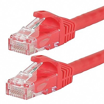 Patch Cord Cat 6 Flexboot Red 0.5 ft.