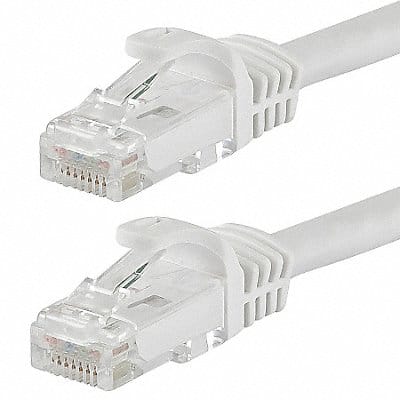 Patch Cord Cat 6 Flexboot White 0.5 ft.