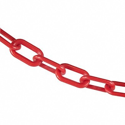 J1048 Plastic Chain 500 ft L Red