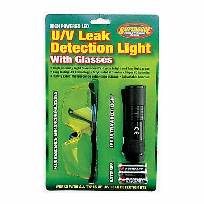 LED U/V Leak Detection Light 7 in Steel