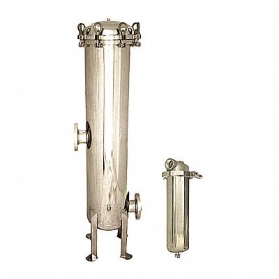 Filter Housing 16 H 3 1/2 Dia Silver