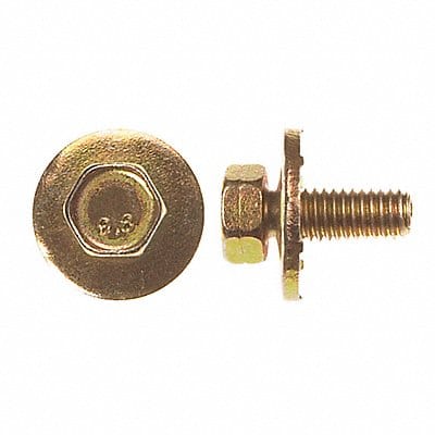 Bolt M6-1.00 Zinc and Yellow 16mm 50PK