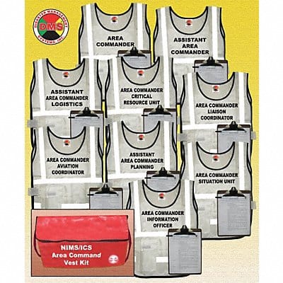 Safety Vest White Area Command Universal