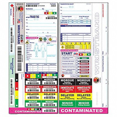 Wristband Triage Tag PK50