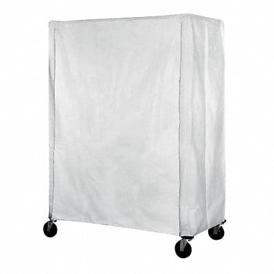 Cart Cover 72x24x54 White Polyester