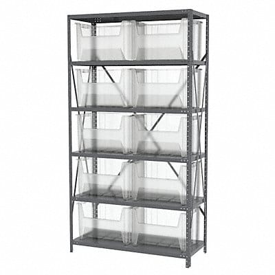 Bin Shlvng 18inx79inx36in Clear