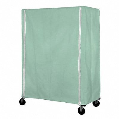 Cart Cover 36x24x74 Green Nylon Zipper