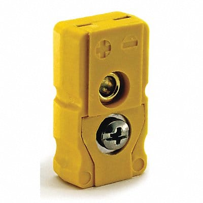 Thermocouple Jack K Yellow Flat Pin