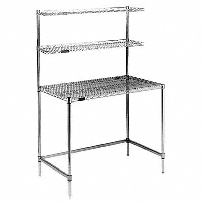 Mobile Workstation 24x48 2 Shelf