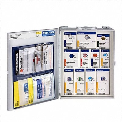 First Aid Kit Metal 107 Pieces