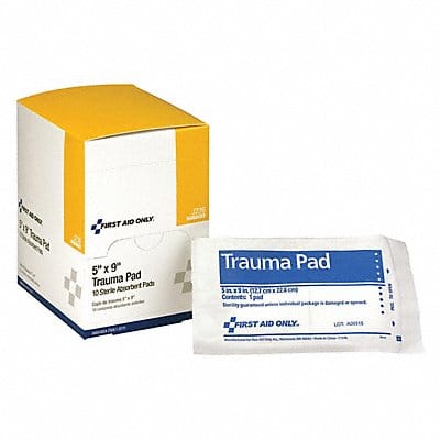 Trauma Pad Sterile White 5 in W PK10