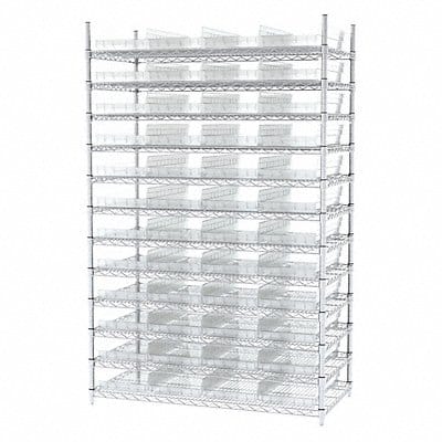 Bin Shlvng 24inx74inx48in Clear