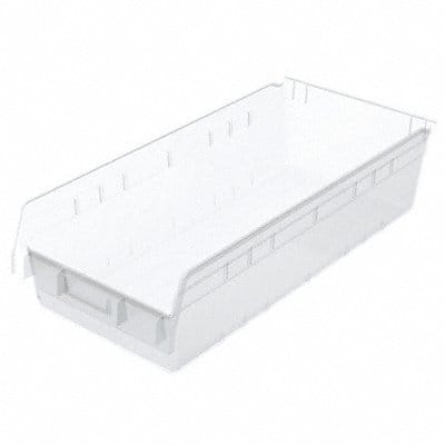 Shelf Bin Clear Plastic 6 in