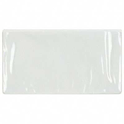 Label Holder Clear/Wht Glossy Pocket PK4